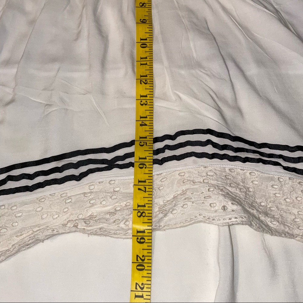 LINEN HIGH LOW SKIRT S - Picture 9 of 12